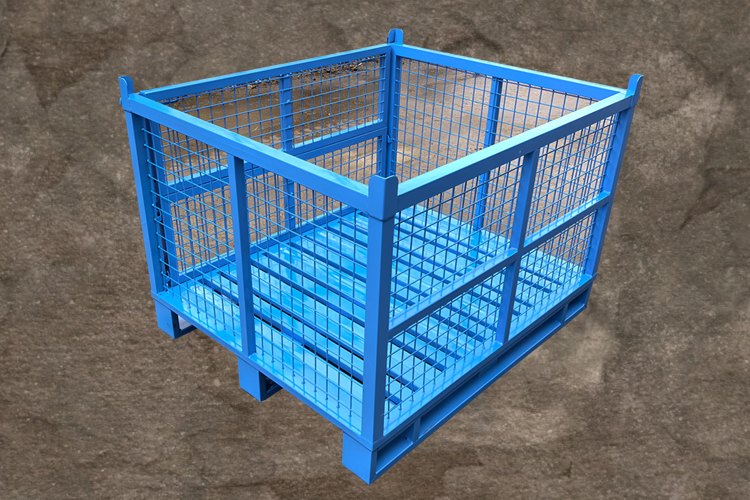 單側開門折疊金屬料箱