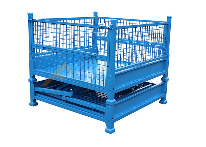 可堆垛折疊倉儲籠